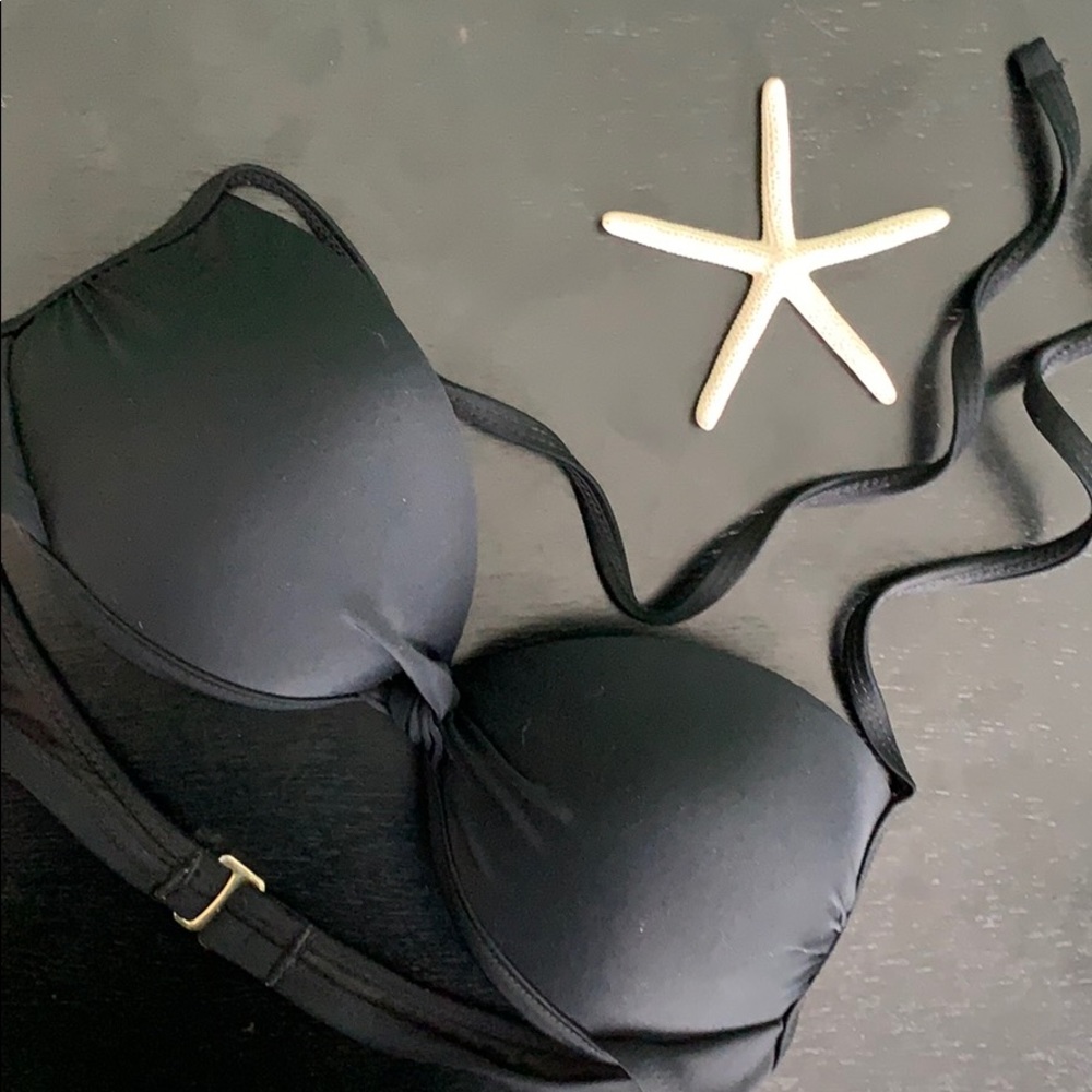 Black push up halter bikini top♣️♠️